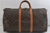 Auth Louis Vuitton Monogram Keepall Bandouliere 50 Boston Bag M41416 LV 2607D