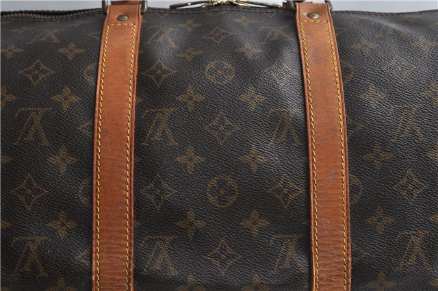 Auth Louis Vuitton Monogram Keepall Bandouliere 50 Boston Bag M41416 LV 2607D