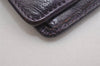 Authentic CHANEL Calf Skin CoCo Mark Long Bifold Wallet Purse Purple 2607I