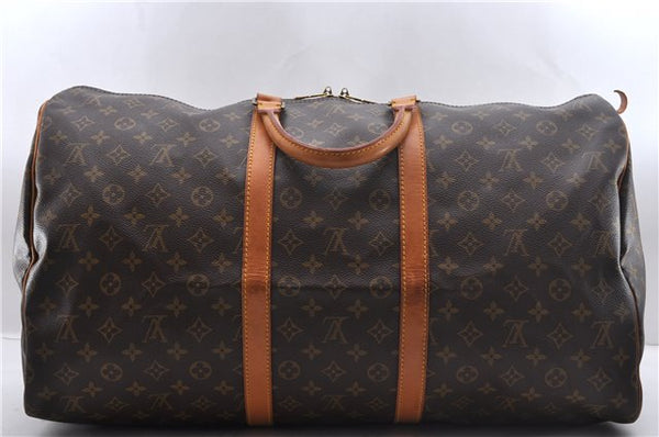 Authentic Louis Vuitton Monogram Keepall 55 Boston Bag M41424 LV 2608D