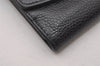 Authentic CHANEL Vintage Caviar Skin CoCo Mark Bifold Wallet Purse Black 2608I