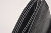 Authentic CHANEL Vintage Caviar Skin CoCo Mark Bifold Wallet Purse Black 2608I