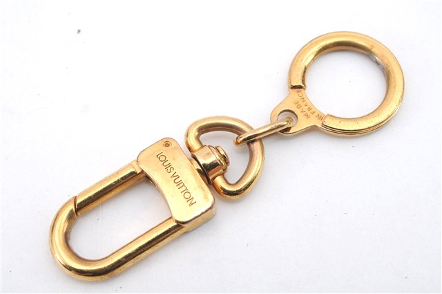 Authentic Louis Vuitton Charm Key Chain Anokre Gold M62698 LV 2609D