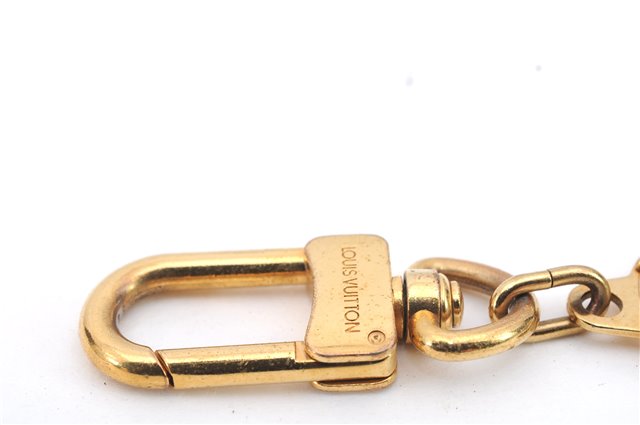 Authentic Louis Vuitton Charm Key Chain Anokre Gold M62698 LV 2609D