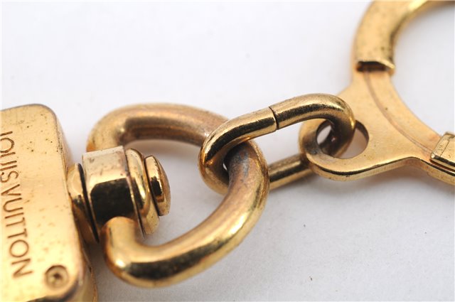 Authentic Louis Vuitton Charm Key Chain Anokre Gold M62698 LV 2609D