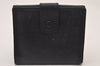 Authentic CHANEL Vintage Caviar Skin CoCo Mark Bifold Wallet Purse Black 2609I