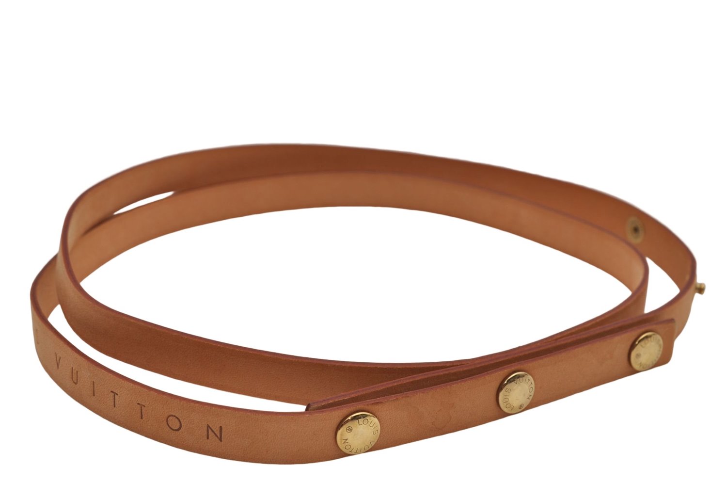 Auth Louis Vuitton Leather Shoulder Strap For Florentine S Beige 40.6