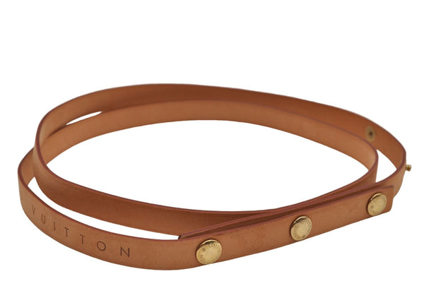 Auth Louis Vuitton Leather Shoulder Strap For Florentine S Beige 40.6" LV 2610E