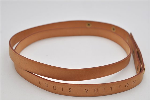 Auth Louis Vuitton Leather Shoulder Strap For Florentine S Beige 40.6