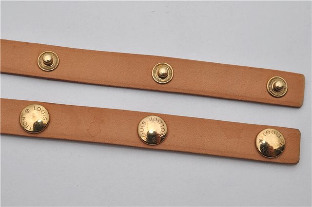 Auth Louis Vuitton Leather Shoulder Strap For Florentine S Beige 40.6