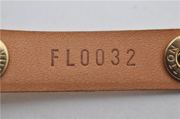 Auth Louis Vuitton Leather Shoulder Strap For Florentine S Beige 40.6" LV 2610E