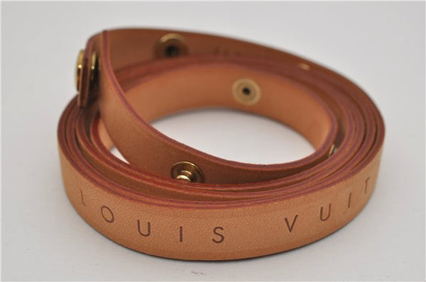 Auth Louis Vuitton Leather Shoulder Strap For Florentine S Beige 40.6" LV 2610E
