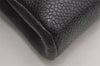 Authentic CHANEL Caviar Skin CC Logo Cosmetic Pouch Purse Black Junk 2610I