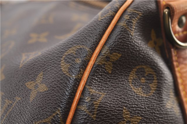 Authentic Louis Vuitton Monogram Keepall Bandouliere 55 M41414 Boston Bag 2616F