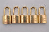 Authentic Louis Vuitton Padlock Gold 10Set LV 2617I