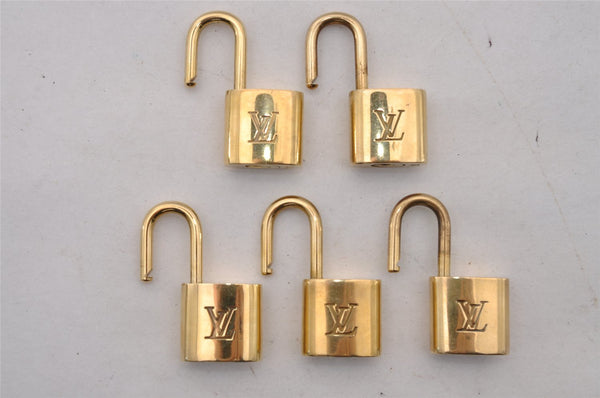 Authentic Louis Vuitton Padlock Gold 10Set LV 2617I