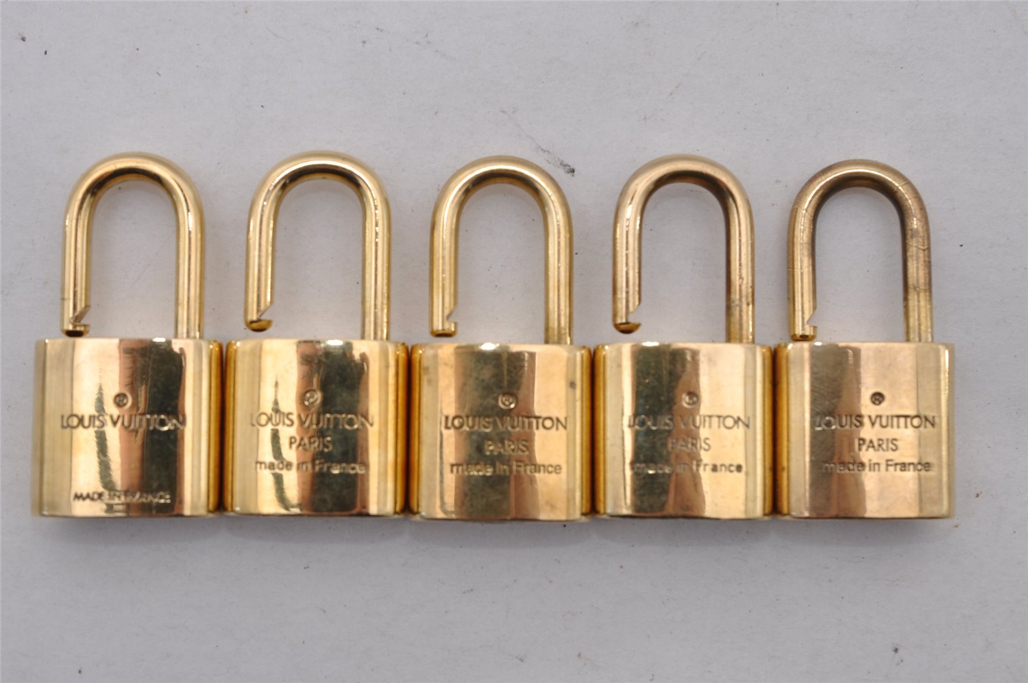 Authentic Louis Vuitton Padlock Gold 10Set LV 2617I