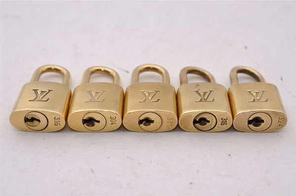 Authentic Louis Vuitton Padlock Gold 10Set LV 2617I