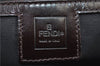 Authentic FENDI Zucca Vintage Shoulder Cross Body Bag Nylon Leather Brown 2618F