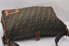 Authentic FENDI Zucca Shoulder Cross Body Bag Nylon Leather Brown 2618I
