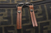 Authentic FENDI Zucca Shoulder Cross Body Bag Nylon Leather Brown 2618I