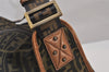 Authentic FENDI Zucca Shoulder Cross Body Bag Nylon Leather Brown 2618I