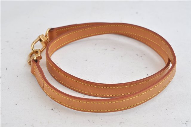 Authentic Louis Vuitton Leather Shoulder Strap Beige 38.6
