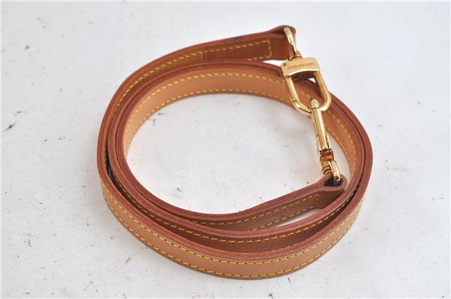 Authentic Louis Vuitton Leather Shoulder Strap Beige 38.6
