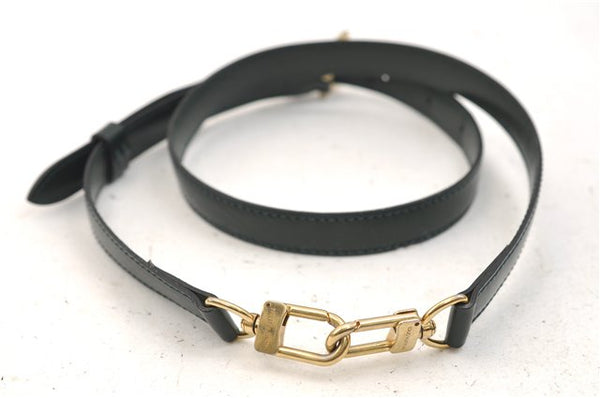 Authentic Louis Vuitton Leather Shoulder Strap Green 36.6-44.1" LV 2619E