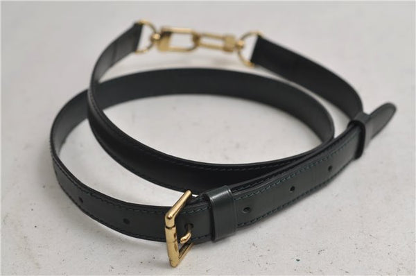 Authentic Louis Vuitton Leather Shoulder Strap Green 36.6-44.1" LV 2619E