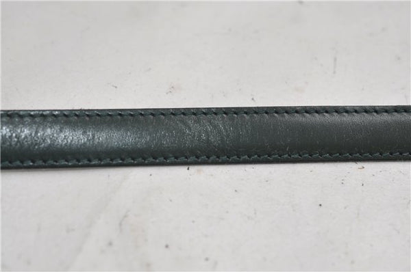 Authentic Louis Vuitton Leather Shoulder Strap Green 36.6-44.1" LV 2619E