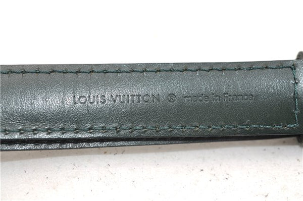 Authentic Louis Vuitton Leather Shoulder Strap Green 36.6-44.1" LV 2619E