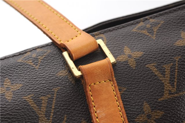 Authentic Louis Vuitton Monogram Cabas Mezzo Shoulder Tote Bag M51151 LV 2619F