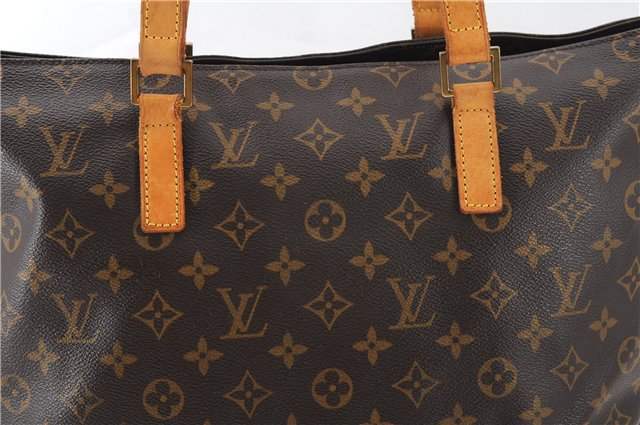 Authentic Louis Vuitton Monogram Cabas Mezzo Shoulder Tote Bag M51151 LV 2619F
