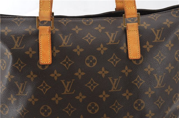 Authentic Louis Vuitton Monogram Cabas Mezzo Shoulder Tote Bag M51151 LV 2619F