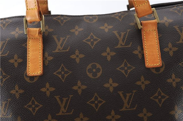 Authentic Louis Vuitton Monogram Cabas Mezzo Shoulder Tote Bag M51151 LV 2619F
