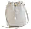 Authentic GUCCI Shoulder Cross Body Bag Leather White 2621D