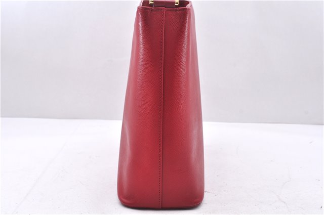 Authentic BURBERRY Vintage Leather Shoulder Hand Bag Purse Red 2621E
