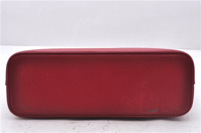 Authentic BURBERRY Vintage Leather Shoulder Hand Bag Purse Red 2621E