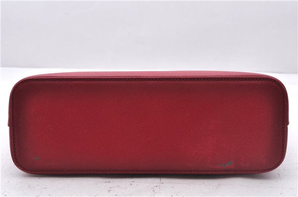 Authentic BURBERRY Vintage Leather Shoulder Hand Bag Purse Red 2621E