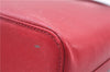 Authentic BURBERRY Vintage Leather Shoulder Hand Bag Purse Red 2621E