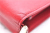 Authentic BURBERRY Vintage Leather Shoulder Hand Bag Purse Red 2621E