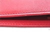 Authentic BURBERRY Vintage Leather Shoulder Hand Bag Purse Red 2621E