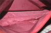 Authentic BURBERRY Vintage Leather Shoulder Hand Bag Purse Red 2621E