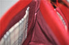 Authentic BURBERRY Vintage Leather Shoulder Hand Bag Purse Red 2621E