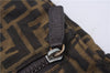 Authentic FENDI Vintage Zucca Shoulder Cross Body Bag Nylon Leather Brown 2621F