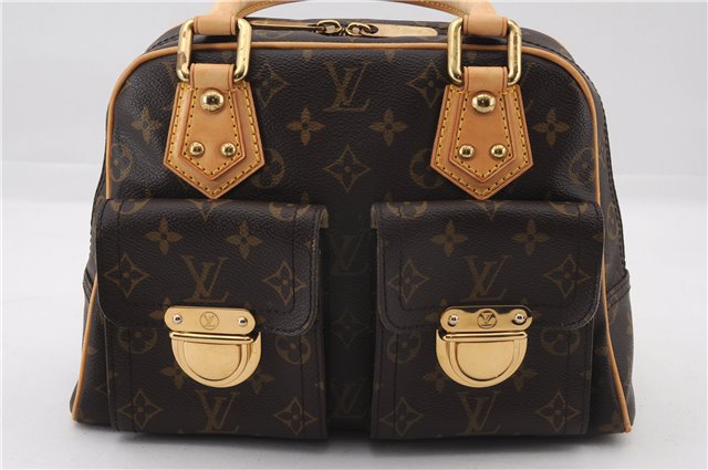 Authentic Louis Vuitton Monogram Manhattan PM Hand Bag Purse M40026 LV 2623F