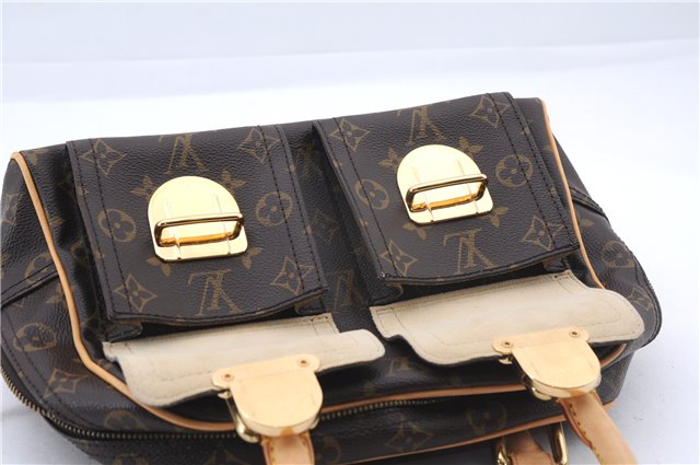 Authentic Louis Vuitton Monogram Manhattan PM Hand Bag Purse M40026 LV 2623F