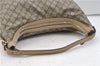 Authentic GUCCI Vintage Shoulder Hand Bag Purse GG PVC Leather Brown 2624E