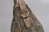 Authentic GUCCI Vintage Shoulder Hand Bag Purse GG PVC Leather Brown 2624E